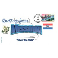 #3585 Greetings From Missouri Therome FDC