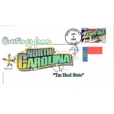 #3593 Greetings From North Carolina Therome FDC