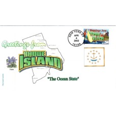 #3599 Greetings From Rhode Island Therome FDC