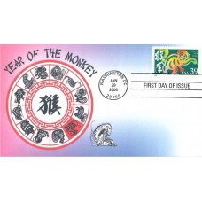 #3997i Year of the Monkey Therome FDC