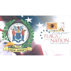 #4308 FOON: New Jersey Flag Therome FDC
