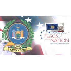 #4310 FOON: New York Flag Therome FDC