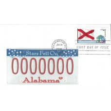 #4274 FOON: Alabama Flag Torno FDC