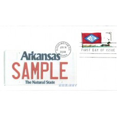 #4278 FOON: Arkansas Flag Torno FDC