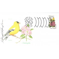 #1999 Washington Birds - Flowers Tudor House FDC