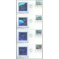 #2863-66 Wonders of the Sea Uncovers FDC