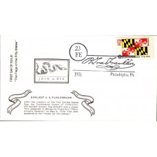 #1639 Maryland State Flag Unknown FDC