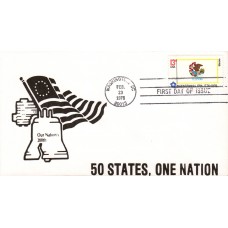 #1653 Illinois State Flag Unknown FDC