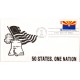 #1680 Arizona State Flag Unknown FDC