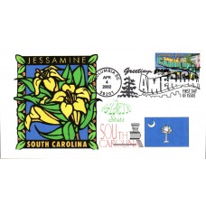 #3600 Greetings From South Carolina Unknown FDC