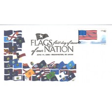 #4273 FOON: US Flag PNC Unknown FDC