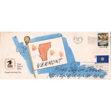 #1646 Vermont State Flag Dual Unknown FDC