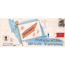 #1648 Tennessee State Flag Dual Unknown FDC