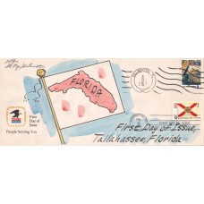 #1659 Florida State Flag Dual Unknown FDC