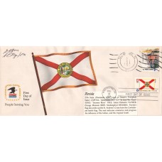 #1659 Florida State Flag Dual Unknown FDC