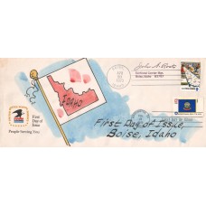 #1675 Idaho State Flag Dual Unknown FDC
