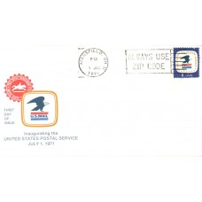 #1396 OH, Mansfield 7-1-71 USPS FDC