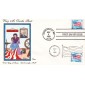 #2278 Flag and Clouds Van FDC