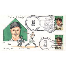 #2417 Lou Gehrig Van FDC