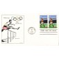 #1790 Summer Olympics First Watercolors FDC