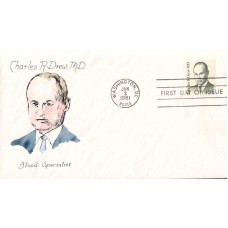 #1865 Charles R. Drew MD Watercolors FDC