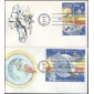 #1912-19 Space Achievements Watercolors FDC Set