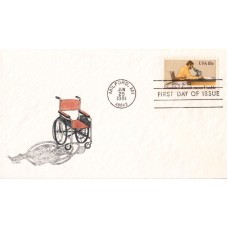 #1925 Disabled Persons Watercolors FDC