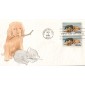 #2025 Puppy and Kitten Watercolors FDC