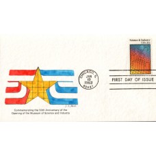 #2031 Science and Industry Watercolors FDC