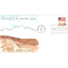 #1890 Amber Waves of Grain Weddle FDC