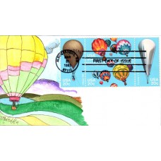 #2032-35 Hot Air Ballooning Weddle FDC