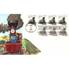 #2226 Locomotive 1870s Combo Weddle FDC
