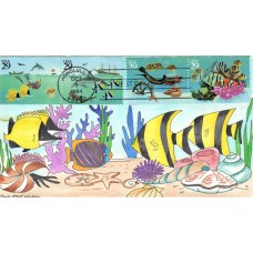 #2863-66 Wonders of the Sea Whiddon FDC