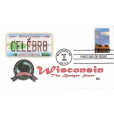 #3206 Wisconsin Statehood WII FDC