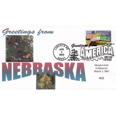 #3587 Greetings From Nebraska WII FDC