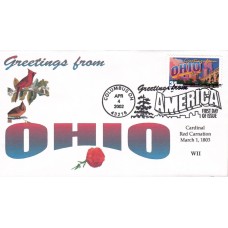 #3595 Greetings From Ohio WII FDC