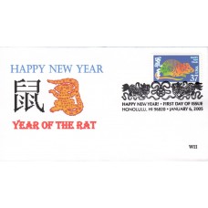 #3895a Year of the Rat WII FDC