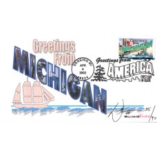 #3582 Greetings From Michigan WIII FDC