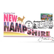 #3589 Greetings From New Hampshire WIII FDC