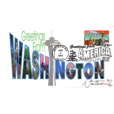 #3607 Greetings From Washington WIII FDC