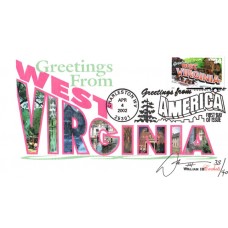 #3608 Greetings From West Virginia WIII FDC