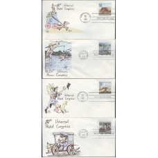 #2434-37 Traditional Mail Wilson FDC Set