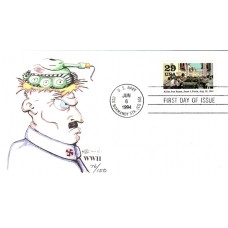 #2838f Paris and Rome Liberated Wilson FDC