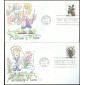 #3126-27 Merian Botanical Prints Wilson FDC Set