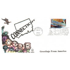 #3567 Greetings From Connecticut Wilson FDC