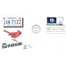 #4327 FOON: Virginia State Flag Wilson FDC 