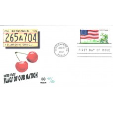 #4332 FOON: US Flag Wilson FDC 