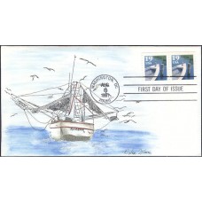 #2529 Fishing Boat Xanapaw FDC